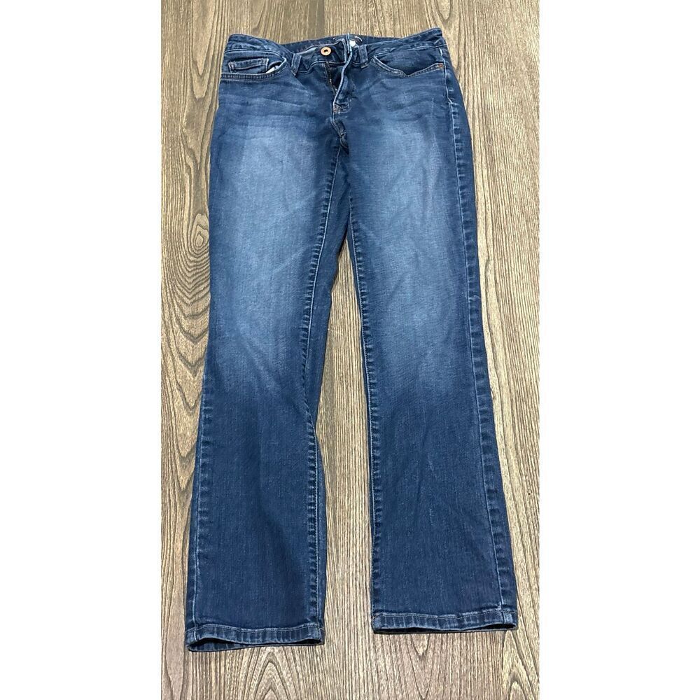 Tommy Hilfiger Womens Straight Jeans Low Rise Denim Medium Wash Blue Size 6